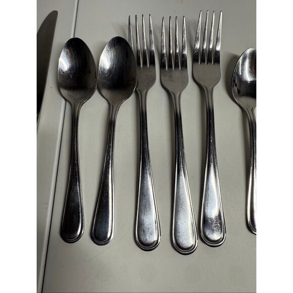 Stainless China Flatware Set 13 Pieces - Picture 3 of 8